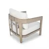 Peakhome Harmonti Patio 3-Piece Aluminum Club Conversation Set With Side Table