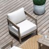 Peakhome Harmonti Patio 3-Piece Aluminum Club Conversation Set With Side Table