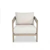 Harmonti 4-Piece Patio Conversation Set With Composite Concrete Round Coffee Tables