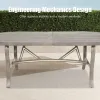 Amario 7-Piece Aluminum Outdoor Oval Dining Set With Sunbrella® Cushions