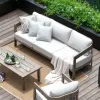 Peakhome Harmonti Modern Outdoor Sofa With Cushions