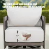 Sereno 4-Person Patio Swivel Chair Set With Round Coffee Table