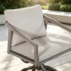 Amalfi 360° Swivel Rocking Aluminum Patio Dining Chair Set of 2