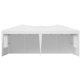 10 x 20 FT Instant Canopy Portable Gazebo with 3 Sidewalls & 2 Ventilated Windows, Height Adjustable