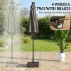 Terrace Umbrella Base, Umbrella Stand, Black