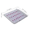 Far Infrared Heating Pad, Amethyst Heating Pad with Jade & Tourmaline Stones, 660nm Photon Light & Negative Ions, 103-159 F Hot Gemstones Mat