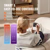Far Infrared Heating Pad, Amethyst Heating Pad with Jade & Tourmaline Stones, 660nm Photon Light & Negative Ions, 103-159 F Hot Gemstones Mat