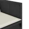 Garden Dining Set Black