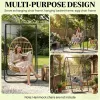 Hammock frame, hanging hammock frame, suitable for egg chairs, black
