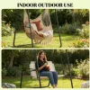 Hammock frame, hanging hammock frame, suitable for egg chairs, black