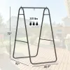 Hammock frame, hanging hammock frame, suitable for egg chairs, black