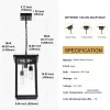5CCT LED Large Outdoor Pendant Light