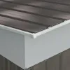 Metal Garden Shed 7x4 ft Light Gray Outdoor Tool Storage with Secure Locking Doors & Ventilation Steel Frame