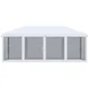 Outdoor 10x20 Event Tent , Pop-Up Canopy with Sidewalls, Instant Sun Shelter, 6 Mesh Walls for Party, Events, Backyard, wedding