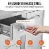 Access Door/Triple Drawers with Propane Drawer and Adjustable Garbage Ring, Perfect for BBQ Island Patio Grill Station