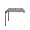 Outdoor Pergola, 10' x 10' Outdoor Hardtop Gazebo Pergola for Yard, Large 10x10 Galvanized Steel Lean to Wall-Mounted carport