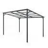 8x12 Galvanized Steel Lean to Wall-Mounted Pergola