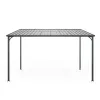 8x12 Galvanized Steel Lean to Wall-Mounted Pergola