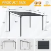 8x12 Galvanized Steel Lean to Wall-Mounted Pergola
