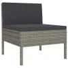 Garden Chair Set of 3 Grey