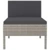 Garden Chair Set of 3 Grey