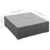 Patio Sofa Set Set of 6 Black, Cream White