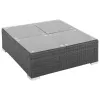 Patio Sofa Set Set of 6 Black, Cream White