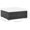 Patio Sofa Set Set of 6 Black, Cream White