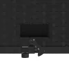 2-Seater Black Poly Rattan Patio Sofa with Cushions