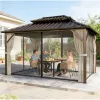 Pavilions, canopies, sunshades, brown