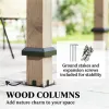 Pavilions, canopies, sunshades, light walnut wood