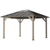 Pavilions, canopies, sunshades, light walnut wood