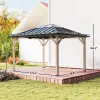 Pavilions, canopies, sunshades, light walnut wood