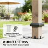 Pavilions, sunshades, suitable for gardens, beaches, light walnut wood