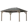 Pavilions, sunshades, suitable for gardens, beaches, light walnut wood