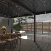 Manual Louvered Pergola, Grey