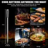 PSJX369 BBQ Meat Thermometer-SUS304 Stainless Steel with Bluetooth 5.2 Connectivity (700ft range), 24-hour battery life