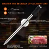 PSJX369 BBQ Meat Thermometer-SUS304 Stainless Steel with Bluetooth 5.2 Connectivity (700ft range), 24-hour battery life