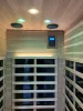 Red Cedar Single Outdoor Sauna Outdoor Indoor Wooden Sauna Room