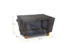 Ottoman Cover - 29" W x 26" D x 17" H - Mercury