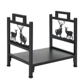 Single Layer Firewood Holder With Animal Pattern
