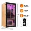 Single-person starlight ceiling lighting sauna