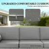 Willow Sofa, Outdoor Sofa, Terrace Sofa, Courtyard Sofa, Double Sofa, Grey