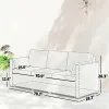 Willow Sofa, Outdoor Sofa, Terrace Sofa, Courtyard Sofa, Double Sofa, Grey