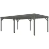 Wooden pavilion With seat
