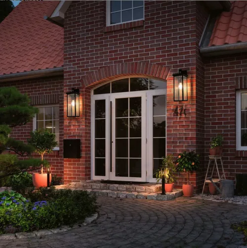 20inch Height Set Of 2 Modern Outdoor Wall Lanterns — photo 1 of 7