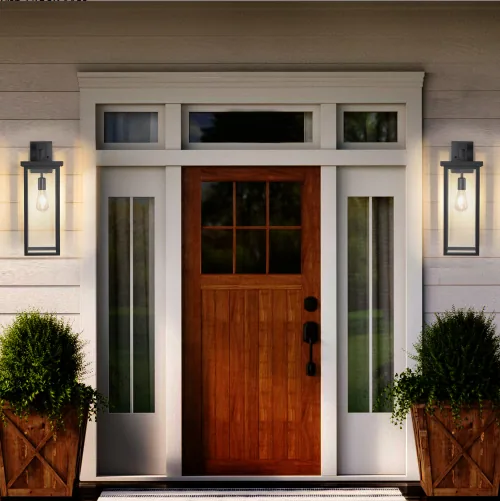 20inch Height Set Of 2 Modern Outdoor Wall Lanterns — photo 3 of 7