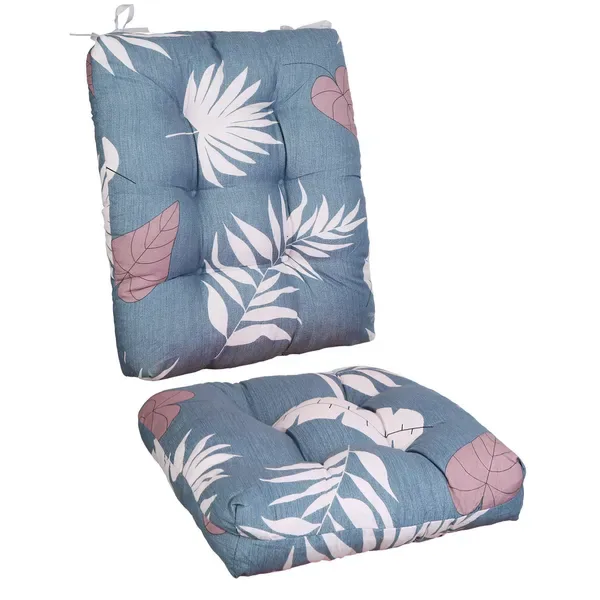 2Pcs/Set 1Pc Back Cushion And 1Pc Seat Cushion Rocking