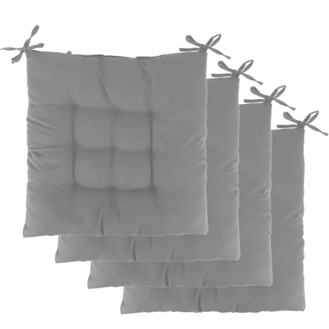 4Pcs Chair Cushion Pads Pillow Soft Tie On Square Sitting — photo 2 of 5