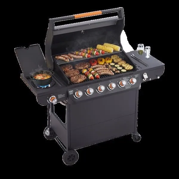 6 Burner BBQ Propane Gas Grill with Side Burner 72000 BTU — photo 17 of 24